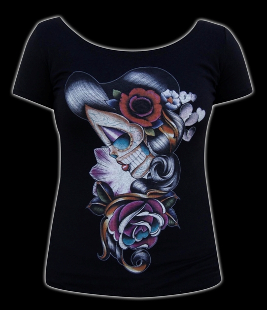 Womens Sad Girl - Scoop Neck